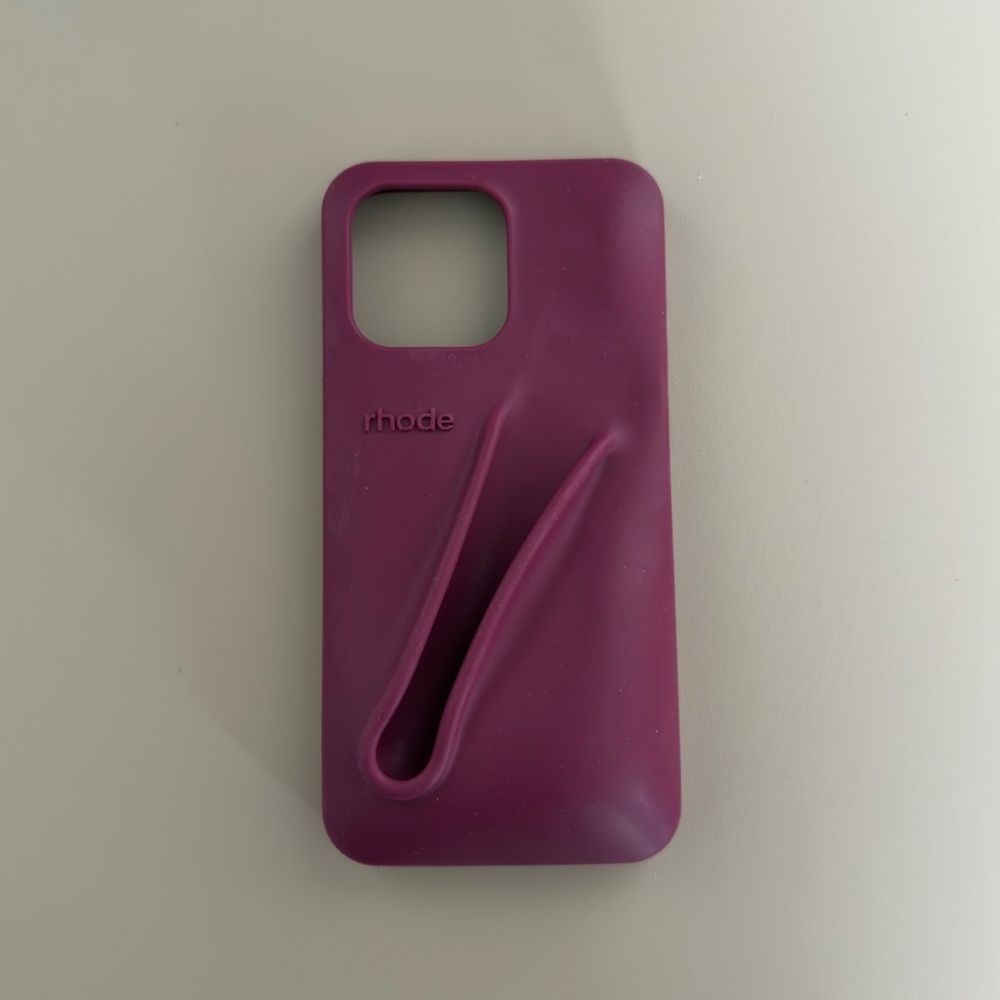 Authentic RHODE Skin Lip Case iPhone 15 Pro Max in Raspberry Jelly